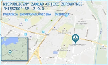 PORADNIA ENDOKRYNOLOGICZNA - NIEPUBLICZNY ZAKŁAD OPIEKI ZDROWOTNEJ "MIESZKO" SP. Z O.O. - MIESZKA I 10,  ŚWIDNICA