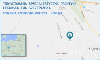 PORADNIA ENDOKRYNOLOGICZNA - INDYWIDUALNA SPECJALISTYCZNA PRAKTYKA LEKARSKA EWA SZCZEPAŃSKA - UL. ADAMA MICKIEWICZA 1A/5,  LEGNICA