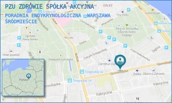 PORADNIA ENDYKRYNOLOGICZNA - PZU ZDROWIE SPÓŁKA AKCYJNA - GÓRNOŚLĄSKA 4A,  WARSZAWA ŚRÓDMIEŚCIE