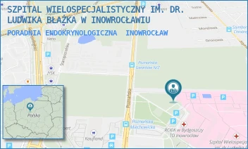 PORADNIA ENDOKRYNOLOGICZNA - SZPITAL WIELOSPECJALISTYCZNY IM. DR. LUDWIKA BŁAŻKA W INOWROCŁAWIU - POZNAŃSKA 97,  INOWROCŁAW