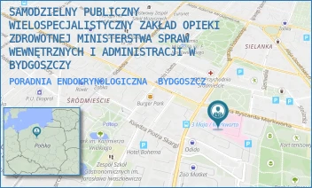 PORADNIA ENDOKRYNOLOGICZNA - SAMODZIELNY PUBLICZNY WIELOSPECJALISTYCZNY ZAKŁAD OPIEKI ZDROWOTNEJ MINISTERSTWA SPRAW WEWNĘTRZNYCH I ADMINISTRACJI W BYDGOSZCZY - MARKWARTA 4-6,  BYDGOSZCZ