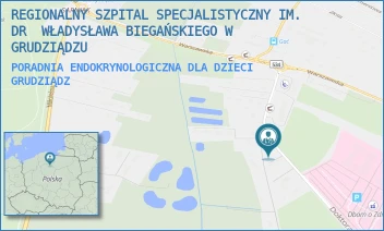 PORADNIA ENDOKRYNOLOGICZNA DLA DZIECI - REGIONALNY SZPITAL SPECJALISTYCZNY IM. DR  WŁADYSŁAWA BIEGAŃSKIEGO W GRUDZIĄDZU - RYDYGIERA 15/17,  GRUDZIĄDZ