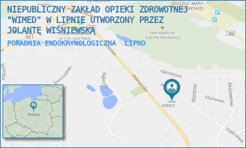 PORADNIA ENDOKRYNOLOGICZNA - NIEPUBLICZNY ZAKŁAD OPIEKI ZDROWOTNEJ "WIMED" W LIPNIE UTWORZONY PRZEZ JOLANTĘ WIŚNIEWSKĄ - DĘBOWA 21,  LIPNO
