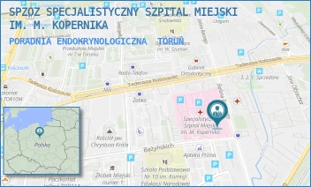 PORADNIA ENDOKRYNOLOGICZNA - SPZOZ SPECJALISTYCZNY SZPITAL MIEJSKI IM. M. KOPERNIKA - BATOREGO 17/19,  TORUŃ