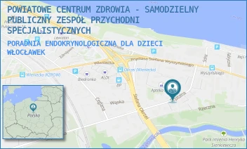 PORADNIA ENDOKRYNOLOGICZNA DLA DZIECI - POWIATOWE CENTRUM ZDROWIA - SAMODZIELNY PUBLICZNY ZESPÓŁ PRZYCHODNI SPECJALISTYCZNYCH - SZPITALNA 6A,  WŁOCŁAWEK