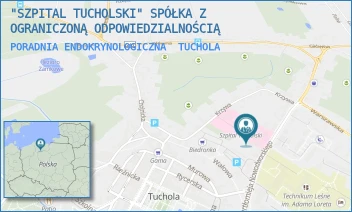 PORADNIA ENDOKRYNOLOGICZNA - "SZPITAL TUCHOLSKI" SPÓŁKA Z OGRANICZONĄ ODPOWIEDZIALNOŚCIĄ - NOWODWORSKIEGO 14-18,  TUCHOLA