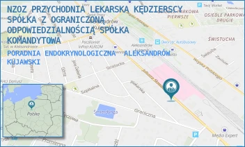 PORADNIA ENDOKRYNOLOGICZNA - NIEPUBLICZNY ZAKŁAD OPIEKI ZDROWOTNEJ PRZYCHODNIA LEKARSKA KĘDZIERSCY  SPÓŁKA KOMANDYTOWA - JULIUSZA SŁOWACKIEGO 20,  ALEKSANDRÓW KUJAWSKI