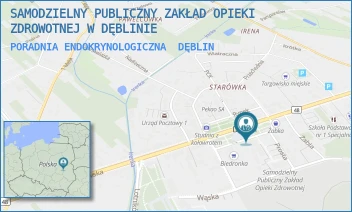 PORADNIA ENDOKRYNOLOGICZNA - SAMODZIELNY PUBLICZNY ZAKŁAD OPIEKI ZDROWOTNEJ W DĘBLINIE - RYNEK 14,  DĘBLIN