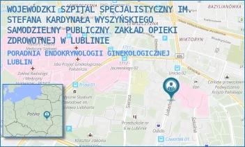 PORADNIA ENDOKRYNOLOGII GINEKOLOGICZNEJ - WOJEWÓDZKI SZPITAL SPECJALISTYCZNY IM. STEFANA KARDYNAŁA WYSZYŃSKIEGO SAMODZIELNY PUBLICZNY ZAKŁAD OPIEKI ZDROWOTNEJ W LUBLINIE - LUBARTOWSKA 81,  LUBLIN