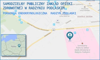 PORADNIA ENDOKRYNOLOGICZNA - SAMODZIELNY PUBLICZNY ZAKŁAD OPIEKI ZDROWOTNEJ W RADZYNIU PODLASKIM - WISZNICKA 111,  RADZYŃ PODLASKI