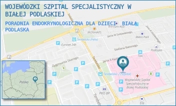 PORADNIA ENDOKRYNOLOGICZNA DLA DZIECI - WOJEWÓDZKI SZPITAL SPECJALISTYCZNY W BIAŁEJ PODLASKIEJ - TEREBELSKA 57-65,  BIAŁA PODLASKA