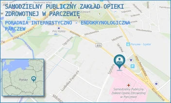 PORADNIA INTERNISTYCZNO - ENDOKRYNOLOGICZNA - SAMODZIELNY PUBLICZNY ZAKŁAD OPIEKI ZDROWOTNEJ W PARCZEWIE - KOŚCIELNA 136,  PARCZEW