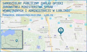 PORADNIA ENDOKRYNOLOGICZNA - SAMODZIELNY PUBLICZNY ZAKŁAD OPIEKI ZDROWOTNEJ MINISTERSTWA SPRAW WEWNĘTRZNYCH I ADMINISTRACJI W LUBLINIE - SPOKOJNA 3,  LUBLIN