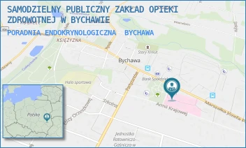 PORADNIA ENDOKRYNOLOGICZNA - SAMODZIELNY PUBLICZNY ZAKŁAD OPIEKI ZDROWOTNEJ W BYCHAWIE - MARSZAŁKA JÓZEFA PIŁSUDSKIEGO 26-28/30,  BYCHAWA