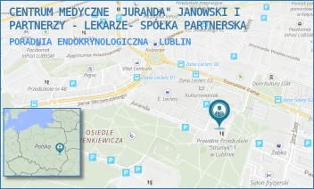 PORADNIA ENDOKRYNOLOGICZNA - CENTRUM MEDYCZNE "JURANDA" PACHUCKI I PARTNERZY - LEKARZE- SPÓŁKA PARTNERSKA - JURANDA 9,  LUBLIN