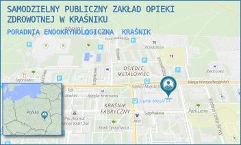 PORADNIA ENDOKRYNOLOGICZNA - SAMODZIELNY PUBLICZNY ZAKŁAD OPIEKI ZDROWOTNEJ W KRAŚNIKU - ALEJA NIEPODLEGŁOŚCI 25,  KRAŚNIK