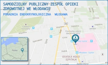 PORADNIA ENDOKRYNOLOGICZNA - SAMODZIELNY PUBLICZNY ZESPÓŁ OPIEKI ZDROWOTNEJ WE WŁODAWIE - AL. JÓZEFA PIŁSUDSKIEGO 66,  WŁODAWA