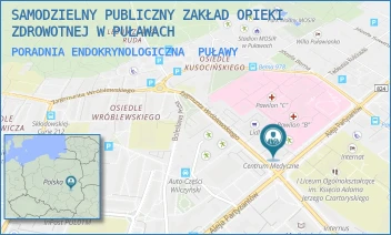 PORADNIA ENDOKRYNOLOGICZNA - SAMODZIELNY PUBLICZNY ZAKŁAD OPIEKI ZDROWOTNEJ W PUŁAWACH - PARTYZANTÓW 17,  PUŁAWY