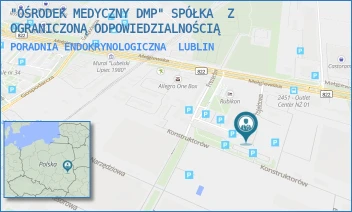 PORADNIA ENDOKRYNOLOGICZNA - "OŚRODEK MEDYCZNY DMP" SPÓŁKA  Z OGRANICZONĄ ODPOWIEDZIALNOŚCIĄ - PROJEKTOWA 5,  LUBLIN
