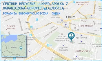 PORADNIA ENDOKRYNOLOGICZNA - CENTRUM MEDYCZNE LUXMED SPÓŁKA Z OGRANICZONĄ ODPOWIEDZIALNOŚCIĄ - PL. KUPIECKI 12,  CHEŁM