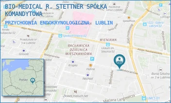 PRZYCHODNIA ENDOKRYNOLOGICZNA - BIO-MEDICAL R. STETTNER SPÓŁKA KOMANDYTOWA - WETERANÓW 11,  LUBLIN