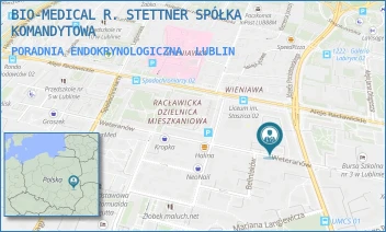 PORADNIA ENDOKRYNOLOGICZNA - BIO-MEDICAL R. STETTNER SPÓŁKA KOMANDYTOWA - WETERANÓW 11,  LUBLIN