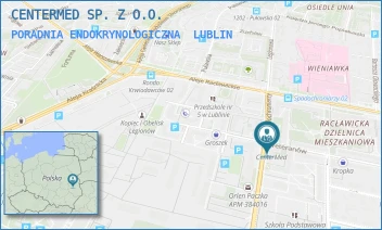 PORADNIA ENDOKRYNOLOGICZNA - CENTERMED SP. Z O.O. - WETERANÓW 46,  LUBLIN