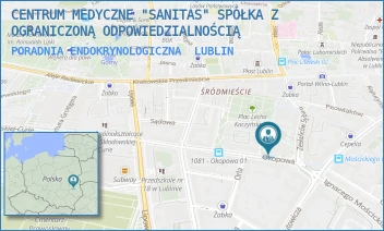 PORADNIA ENDOKRYNOLOGICZNA - CENTRUM MEDYCZNE "SANITAS" SPÓŁKA Z OGRANICZONĄ ODPOWIEDZIALNOŚCIĄ - OKOPOWA 3,  LUBLIN