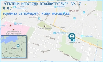 PORADNIA OSTEOPOROZY - "CENTRUM MEDYCZNO-DIAGNOSTYCZNE" SP. Z O.O. - DĄBRÓWKI 52,  MIŃSK MAZOWIECKI