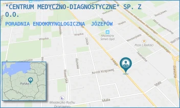 PORADNIA ENDOKRYNOLOGICZNA - "CENTRUM MEDYCZNO-DIAGNOSTYCZNE" SP. Z O.O. - ARMII KRAJOWEJ 5,  JÓZEFÓW