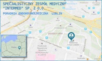 PORADNIA ENDOKRYNOLOGICZNA - SPECJALISTYCZNY ZESPÓŁ MEDYCZNY "INTERMED" SP. Z O.O. - GŁOWACKIEGO 35,  LUBLIN