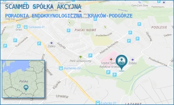 PORADNIA ENDOKRYNOLOGICZNA - SCANMED SPÓŁKA AKCYJNA - UL. ADAMA BOCHENKA 12,  KRAKÓW-PODGÓRZE