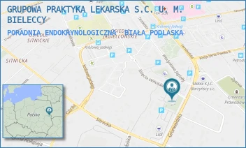 PORADNIA ENDOKRYNOLOGICZNA - GRUPOWA PRAKTYKA LEKARSKA S.C. U. M. BIELECCY - KSIĘCIA WITOLDA 21F,  BIAŁA PODLASKA