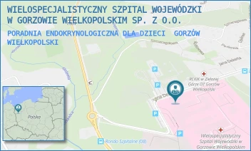 PORADNIA ENDOKRYNOLOGICZNA DLA DZIECI - WIELOSPECJALISTYCZNY SZPITAL WOJEWÓDZKI W GORZOWIE WIELKOPOLSKIM SP. Z O.O. - UL. JANA DEKERTA 1,  GORZÓW WIELKOPOLSKI
