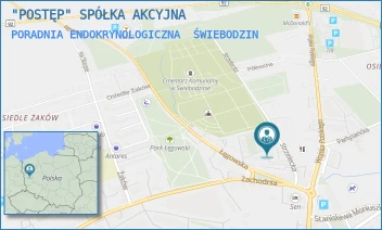 PORADNIA ENDOKRYNOLOGICZNA - "POSTĘP" SPÓŁKA AKCYJNA - UL. STRZELECKA 1,  ŚWIEBODZIN