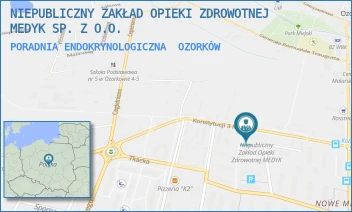 PORADNIA ENDOKRYNOLOGICZNA - NIEPUBLICZNY ZAKŁAD OPIEKI ZDROWOTNEJ MEDYK SP. Z O.O. - UL. KONSTYTUCJI 3-GO MAJA 12/14,  OZORKÓW