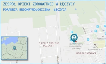 PORADNIA ENDOKRYNOLOGICZNA - ZESPÓŁ OPIEKI ZDROWOTNEJ W ŁĘCZYCY - UL. ZACHODNIA 6,  ŁĘCZYCA