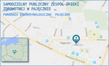 PORADNIA ENDOKRYNOLOGICZNA - SAMODZIELNY PUBLICZNY ZESPÓŁ OPIEKI ZDROWOTNEJ W PAJĘCZNIE - UL. WIŚNIOWA 26,  PAJĘCZNO