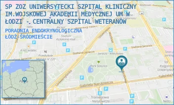 PORADNIA ENDOKRYNOLOGICZNA - SP ZOZ UNIWERSYTECKI SZPITAL KLINICZNY NR 2 UNIWERSYTETU MEDYCZNEGO  W ŁODZI - WIERZBOWA 38,  ŁÓDŹ-ŚRÓDMIEŚCIE