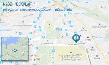 PORADNIA ENDOKRYNOLOGICZNA - NZOZ "ESKULAP " - UL. EDWARDÓW 3A,  BEŁCHATÓW