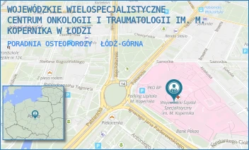 PORADNIA OSTEOPOROZY - WOJEWÓDZKIE WIELOSPECJALISTYCZNE CENTRUM ONKOLOGII I TRAUMATOLOGII IM. M. KOPERNIKA W ŁODZI - UL. PABIANICKA 62,  ŁÓDŹ-GÓRNA