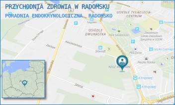 PORADNIA ENDOKRYNOLOGICZNA - PRZYCHODNIA ZDROWIA W RADOMSKU - UL. ARMII KRAJOWEJ 34,  RADOMSKO
