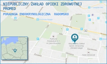 PORADNIA ENDOKRYNOLOGICZNA - NIEPUBLICZNY ZAKŁAD OPIEKI ZDROWOTNEJ PROMED - UL. MIŁA 5,  RADOMSKO