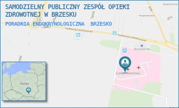 PORADNIA ENDOKRYNOLOGICZNA - SAMODZIELNY PUBLICZNY ZESPÓŁ OPIEKI ZDROWOTNEJ W BRZESKU - UL. TADEUSZA KOŚCIUSZKI 68,  BRZESKO