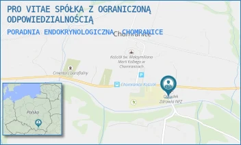 PORADNIA ENDOKRYNOLOGICZNA - PRO VITAE SPÓŁKA Z OGRANICZONĄ ODPOWIEDZIALNOŚCIĄ - CHOMRANICE 10,  CHOMRANICE