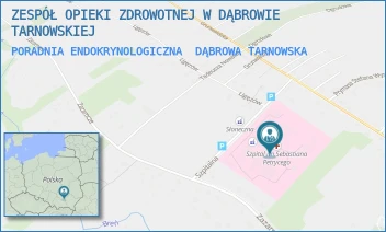 PORADNIA ENDOKRYNOLOGICZNA - ZESPÓŁ OPIEKI ZDROWOTNEJ W DĄBROWIE TARNOWSKIEJ - UL. SZPITALNA 1,  DĄBROWA TARNOWSKA
