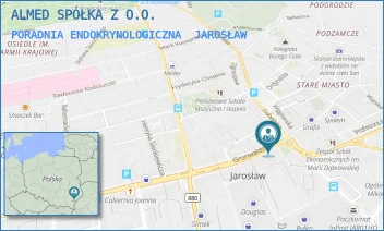 PORADNIA ENDOKRYNOLOGICZNA - ALMED SPÓŁKA Z O.O. - UL. GRUNWALDZKA 1,  JAROSŁAW