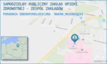 PORADNIA ENDOKRYNOLOGICZNA - SAMODZIELNY PUBLICZNY ZAKŁAD OPIEKI ZDROWOTNEJ - ZESPÓŁ ZAKŁADÓW - WITOSA 2,  MAKÓW MAZOWIECKI
