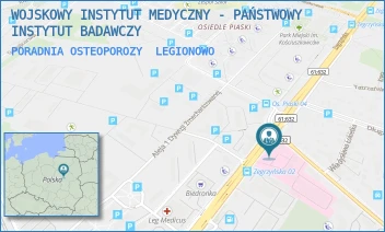 PORADNIA OSTEOPOROZY - WOJSKOWY INSTYTUT MEDYCZNY - PAŃSTWOWY INSTYTUT BADAWCZY - ZEGRZYŃSKA 8,  LEGIONOWO