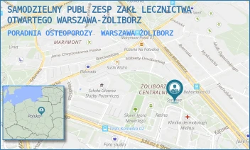 PORADNIA OSTEOPOROZY - SAMODZIELNY PUBL ZESP ZAKŁ LECZNICTWA OTWARTEGO WARSZAWA-ŻOLIBORZ - SZAJNOCHY 8,  WARSZAWA ŻOLIBORZ